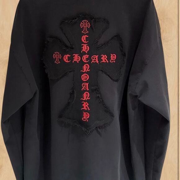 Chrome Hearts Men's Classic Black Long Sleeve Shirt - Picture 4 of 4
